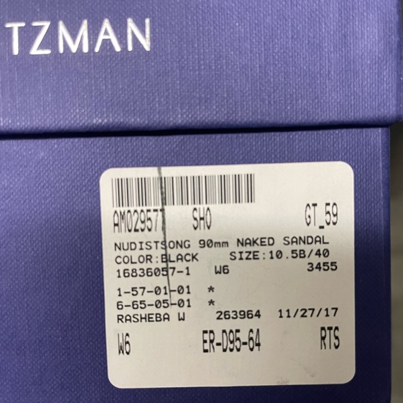 Stuart Weitzman Nudistsong heels in Black Nappa Leather in size 41 - Picture 6 of 6